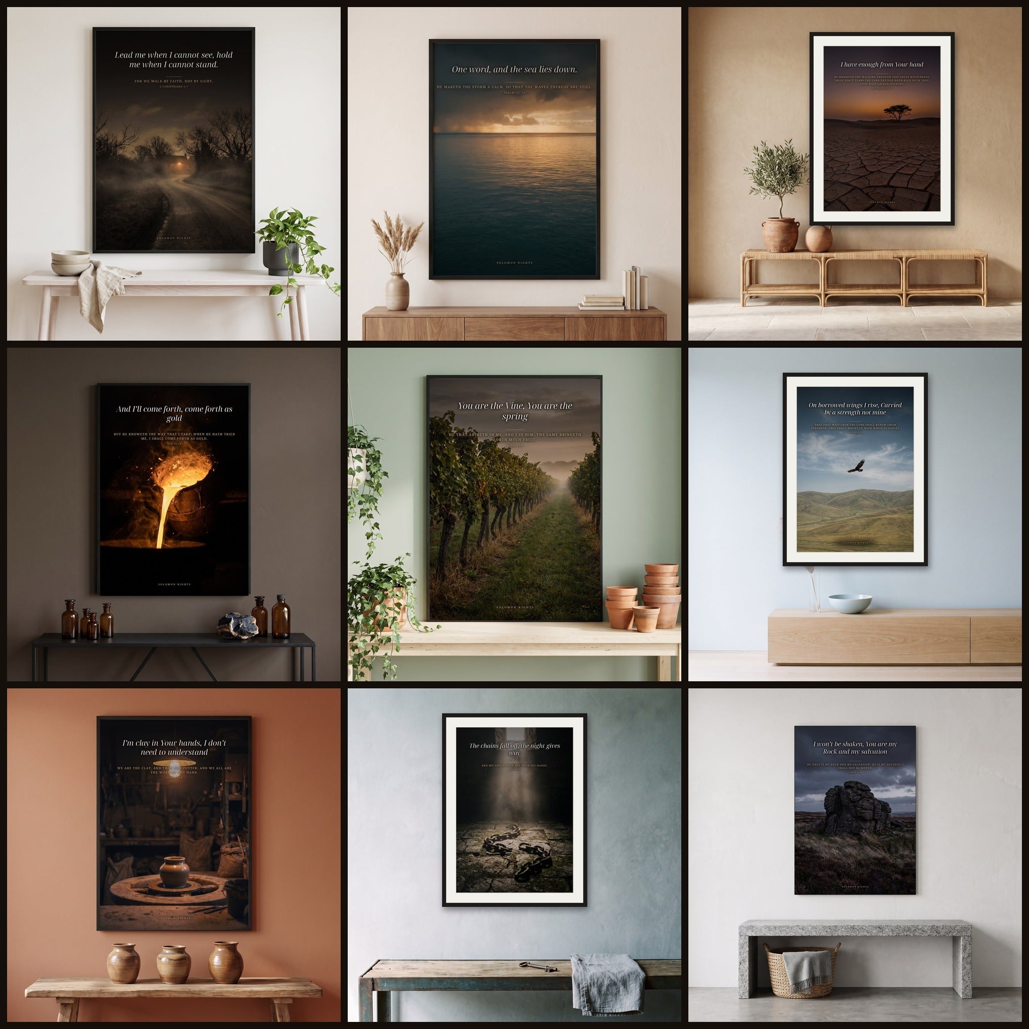 The nine Seven Nights sets together