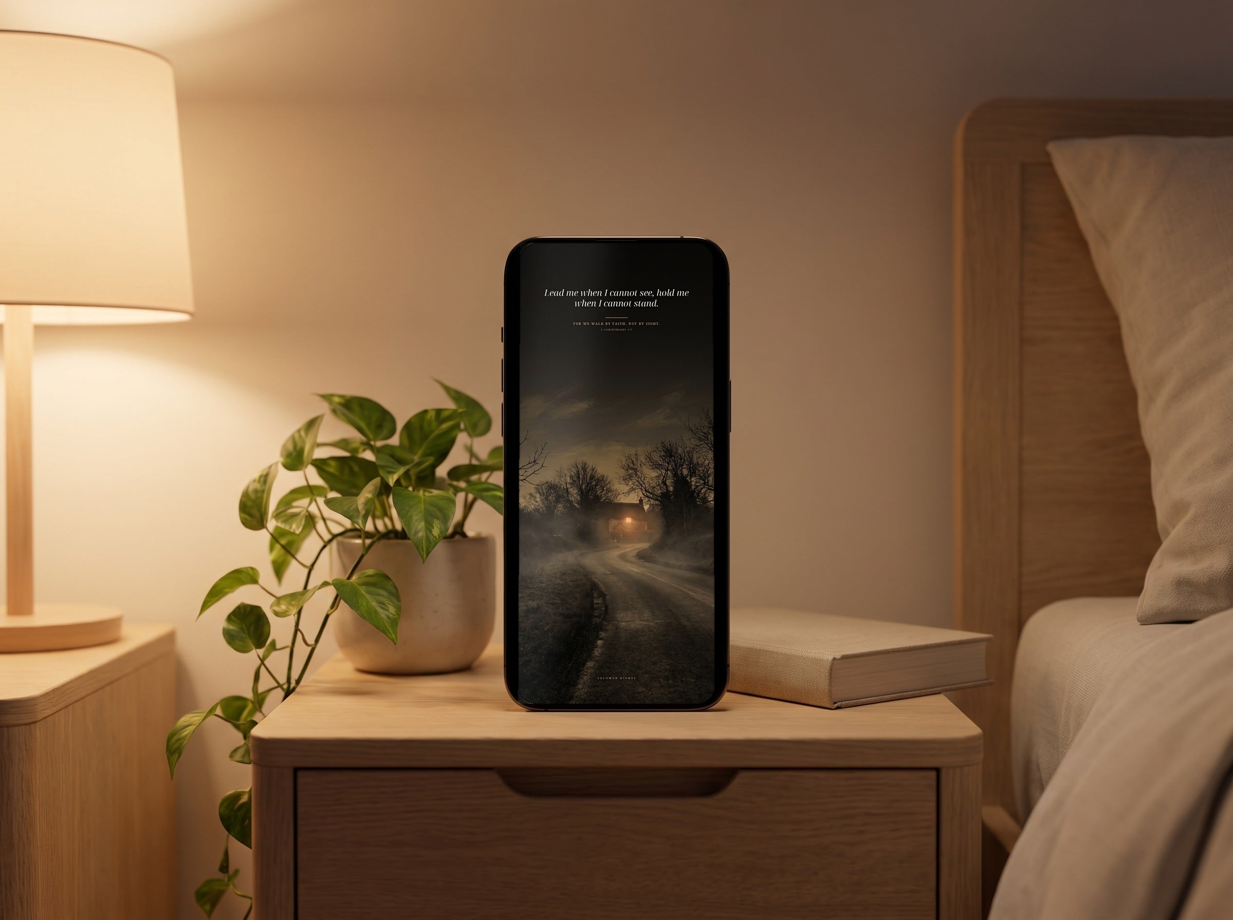 Devotional artwork as a phone wallpaper